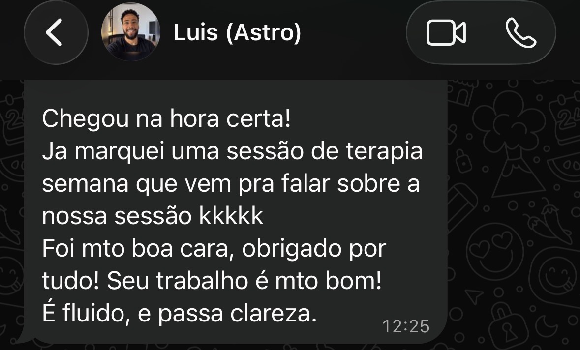Captura do depoimento de Luis